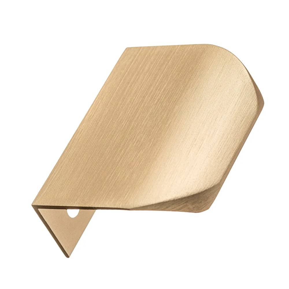 Ручка торцевая, HEXA, 32/50мм, металл, светлое брашированное золото, GTV