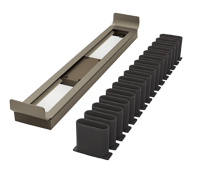 Вешалка для галстуков и ремней Конеро, 450мм, D 475 мм, выдвижная, шампань, Kessebohmer