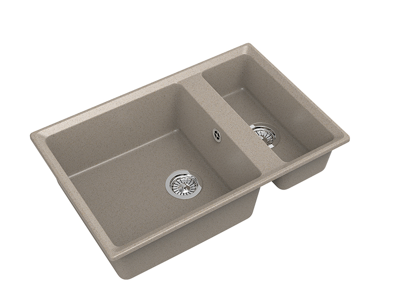 Мойка GranFest LEVEL 760K, 760х500 мм, песочный