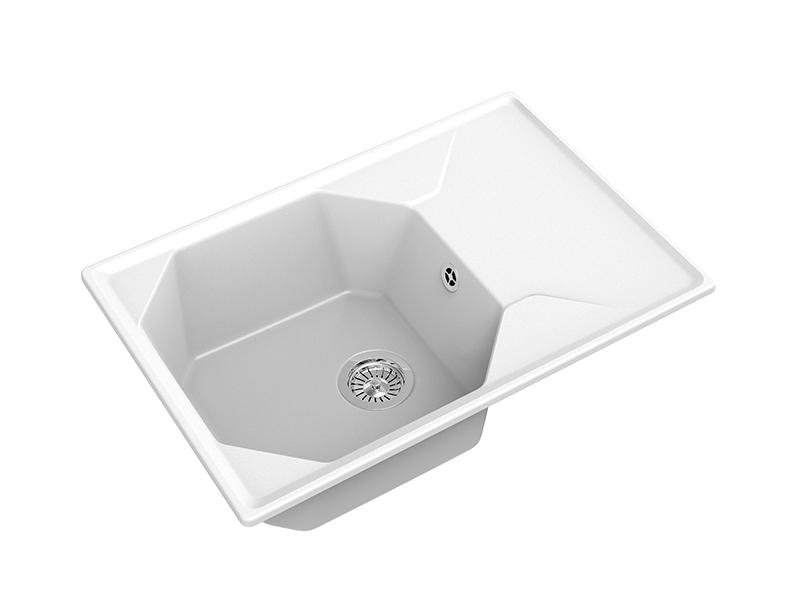 Мойка GranFest UNIQUE U-740L, 740х500 мм, иней