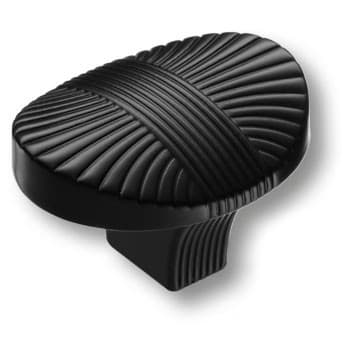 Ручка-кнопка, 8491-032, 35х30х21мм, металл, черный матовый