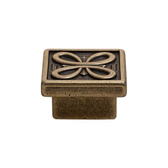 Ручка-кнопка, 2040 23, 35х35мм, металл, бронза, Италия