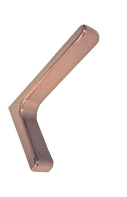 Полкодержатель Г-образный, L=180мм, сталь/пластик, светло-коричневый, без крепежа, Jet