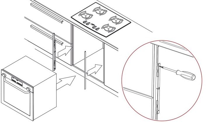 Термоизоляционная планка для встраиваемых духовых шкафов, под ДСП 16мм, L=600мм, белый, Россия