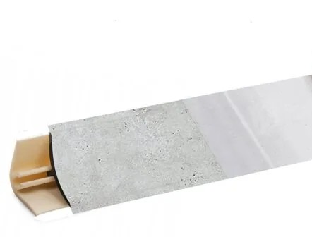 Плинтус LB-15, цемент, L=3000мм, 13,4х13,4мм, Россия