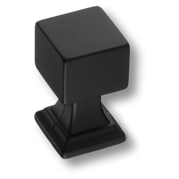 Ручка-кнопка, 15.374.18.09, 38х21х21мм, металл, черный