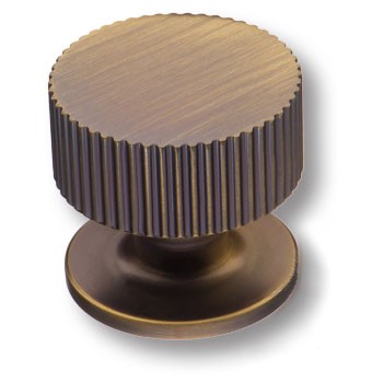 Ручка-кнопка, 1975 0032 ABM, d=32мм, металл, бронза