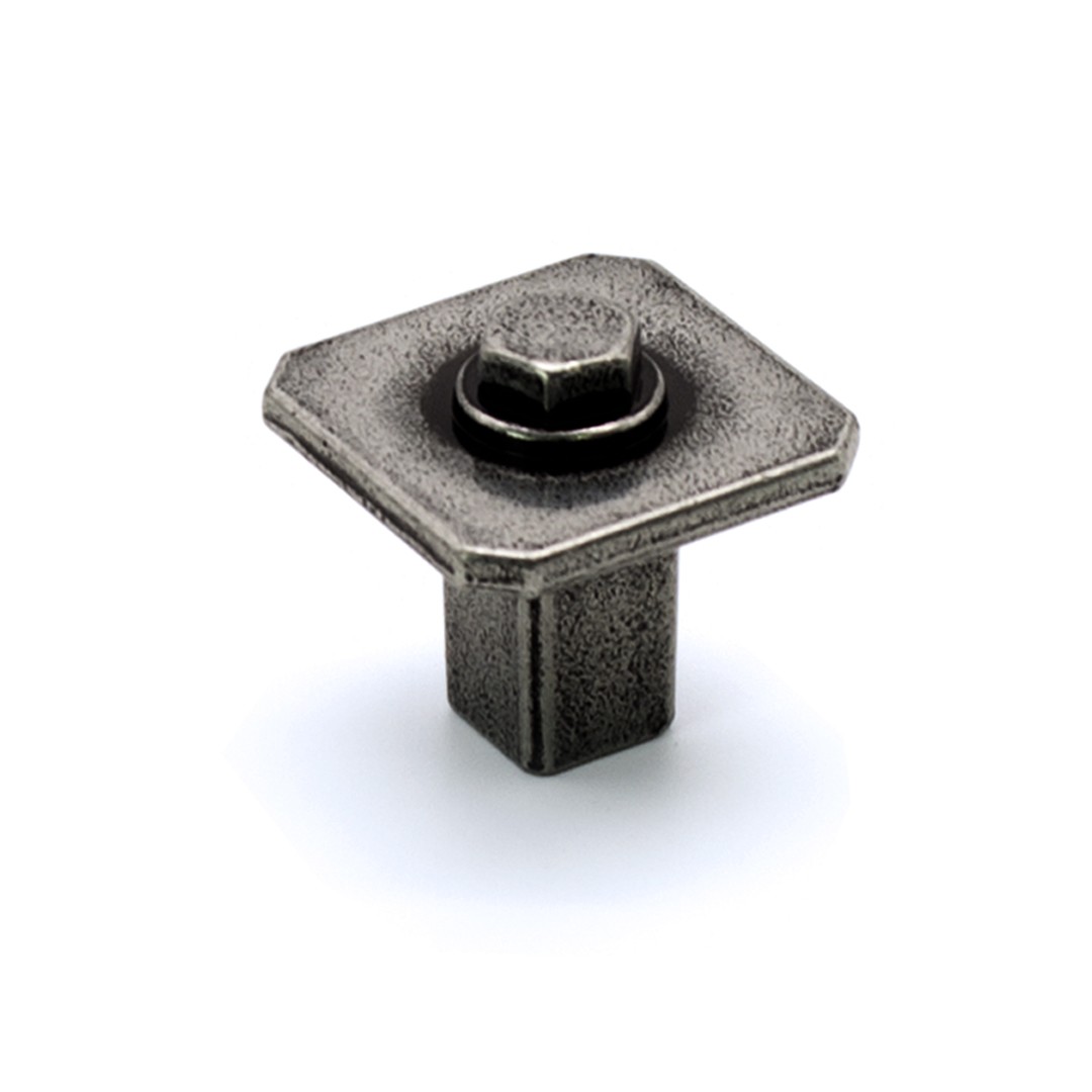 Ручка-кнопка, Kentucky, 19.4121.53, 27х27х26мм, металл, глянцевое олово