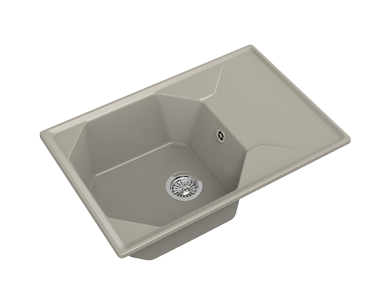 Мойка GranFest UNIQUE U-740L, 740х500 мм, топаз