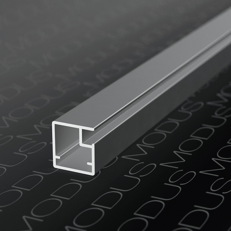 MZ01 Алюминиевый профиль для стекла, 20,5х19мм, L=3000мм, латунь