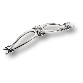 Ручка-скоба, 274-160-Chrome, 160мм, металл/кристаллы, глянцевый хром