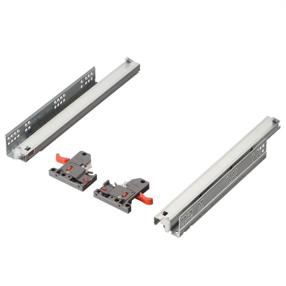 Направляющие скрытого монтажа, 550мм, полного выдвижения, 3D-регулировка, HISSEN