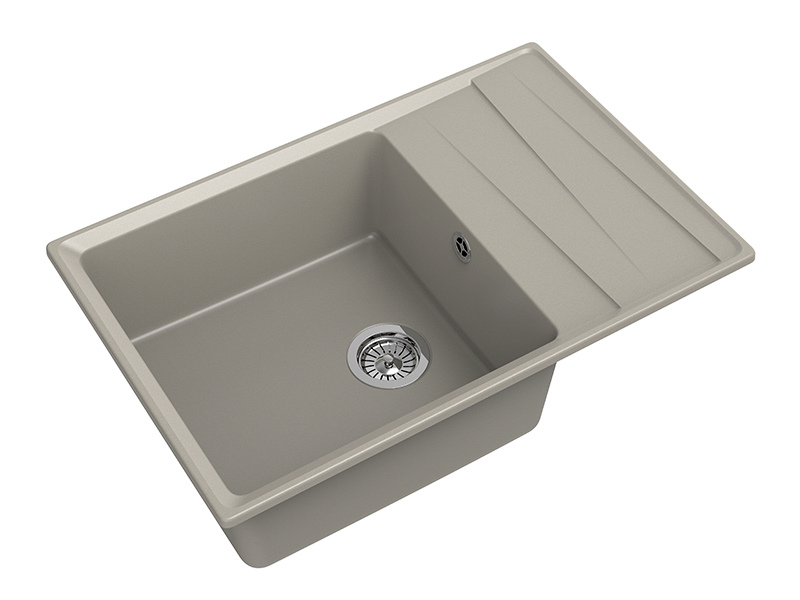 Мойка GranFest LEVEL 760L, 760х500 мм, топаз