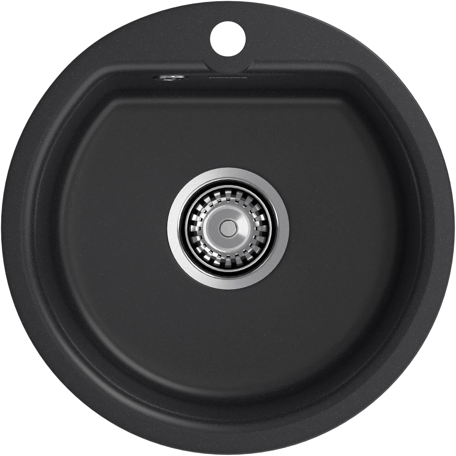 Мойка GranFest SMART 435, d=434 мм, черный (без сифона) 