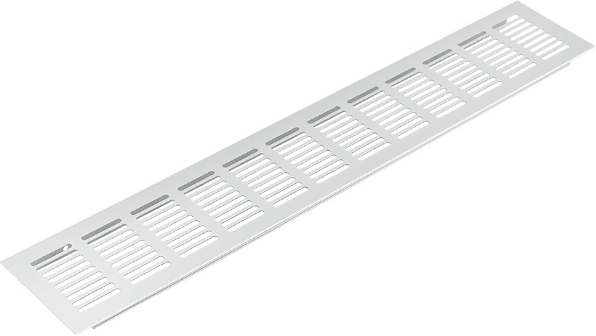 Вентиляционная решетка для цоколя, 480х80мм, алюминий, алюминий, Grade