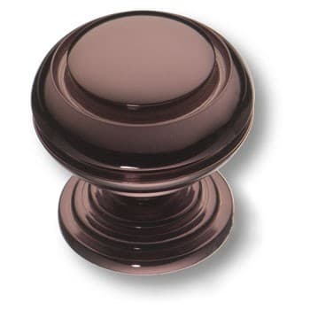 Ручка-кнопка, 0712-004, d=25мм, металл, графит