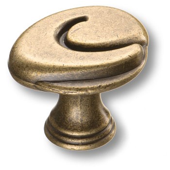 Ручка-кнопка, 15.347.00.12, d=35мм, металл, античная бронза