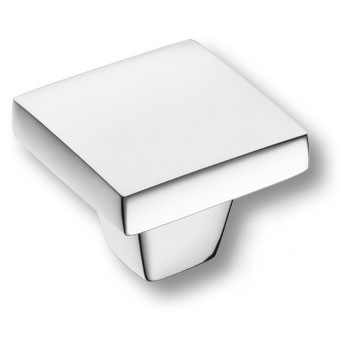 Ручка-кнопка, 0726-005-2, 28х28х28мм, металл, глянцевый хром