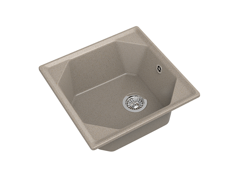 Мойка GranFest UNIQUE U-500, 500х500 мм, песочный
