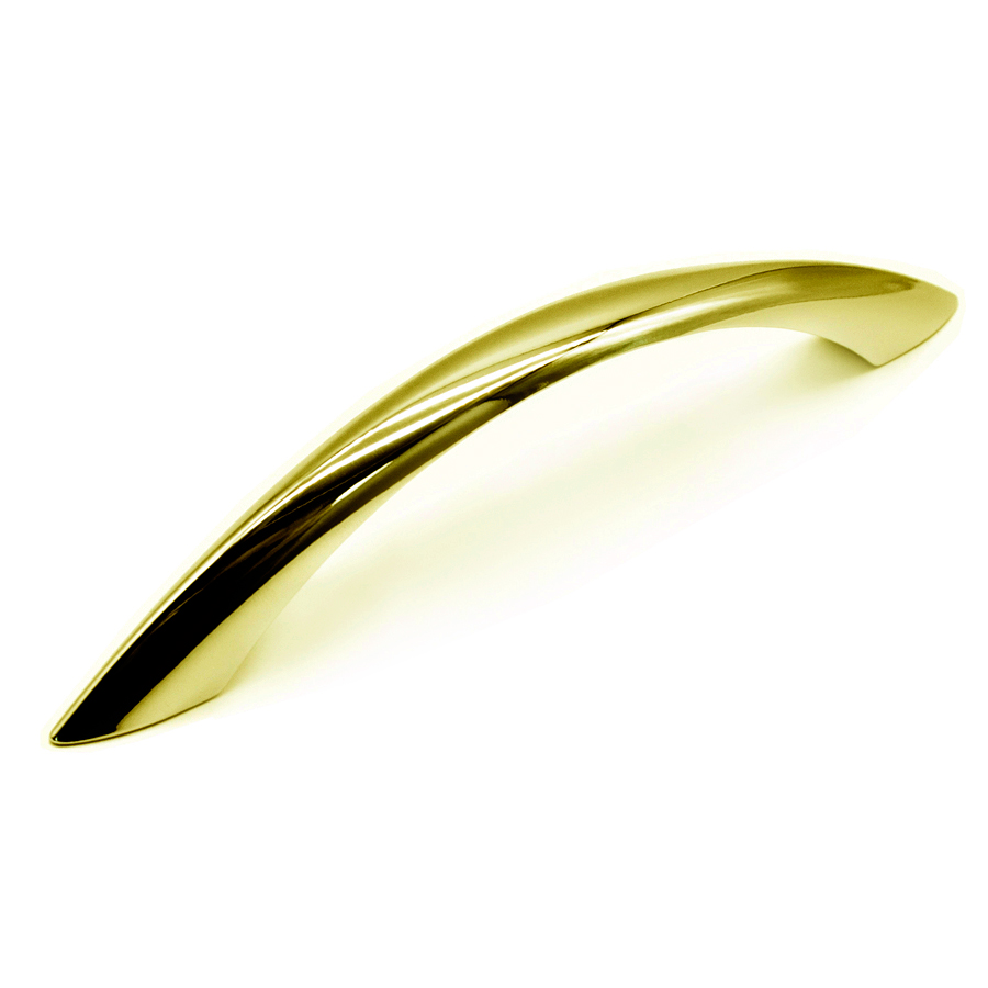 Ручка-скоба "Дельфин", 96мм, пластик, золотое напыление