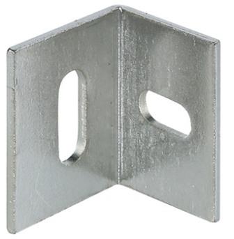 Крепежный уголок, 17х21х25мм, оцинкованная сталь, Hafele