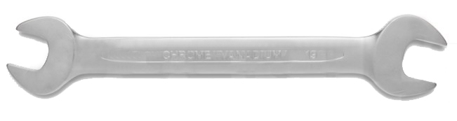 Ключ гаечный двухсторонний 10х11мм, сталь CrV, DIN3110