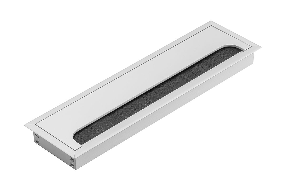 Заглушка для кабель-канала, 80х280мм, алюминий, алюминий, GTV