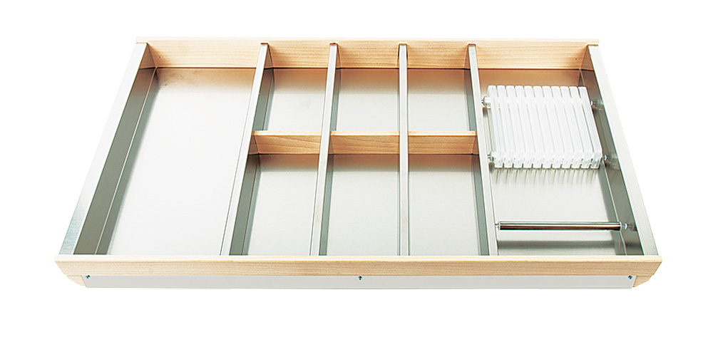 Вкладыш на 900мм для кухонных принадлежностей, металл/бук, Cassetto 