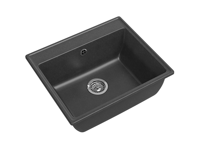 Мойка GranFest VERTEX V-580, 580х500 мм, графит