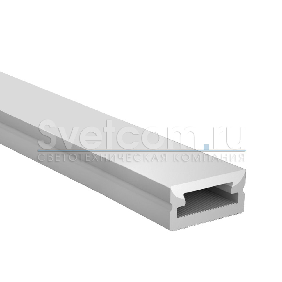Профиль накладной гибкий 11х5х5000мм, лента ≤8мм, силикон (диффузор, заглушки, клипсы)