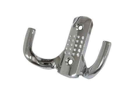 Крючок, 300.01, "точка", двухрожковый, хром, CMF