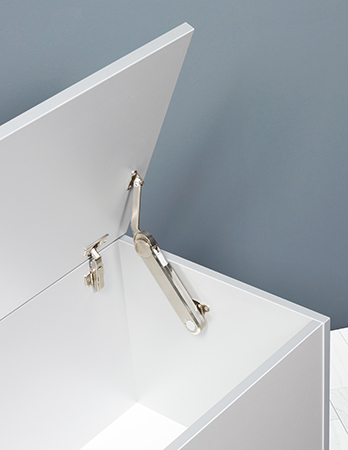 Подъемник Макси Ап (H), Ш=200-1500мм, В=400-800мм, 4-18,8кг, крепл.+доводчик, никель/черное кольцо