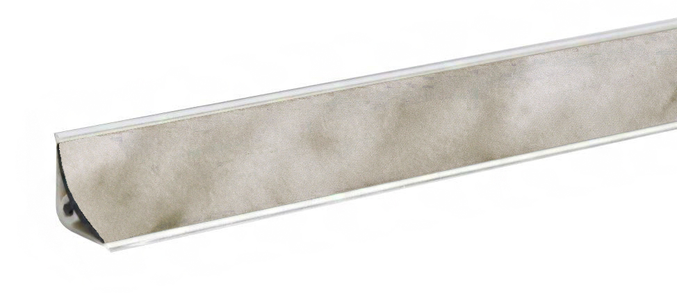 Плинтус LB-15, мрамор карарра белый, L=3000мм, 14,4х14,4мм