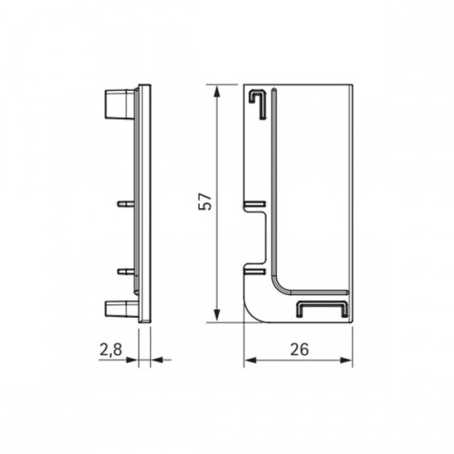 Комплект закрытых заглушек для 80/G1.2AL.29, матовое золото