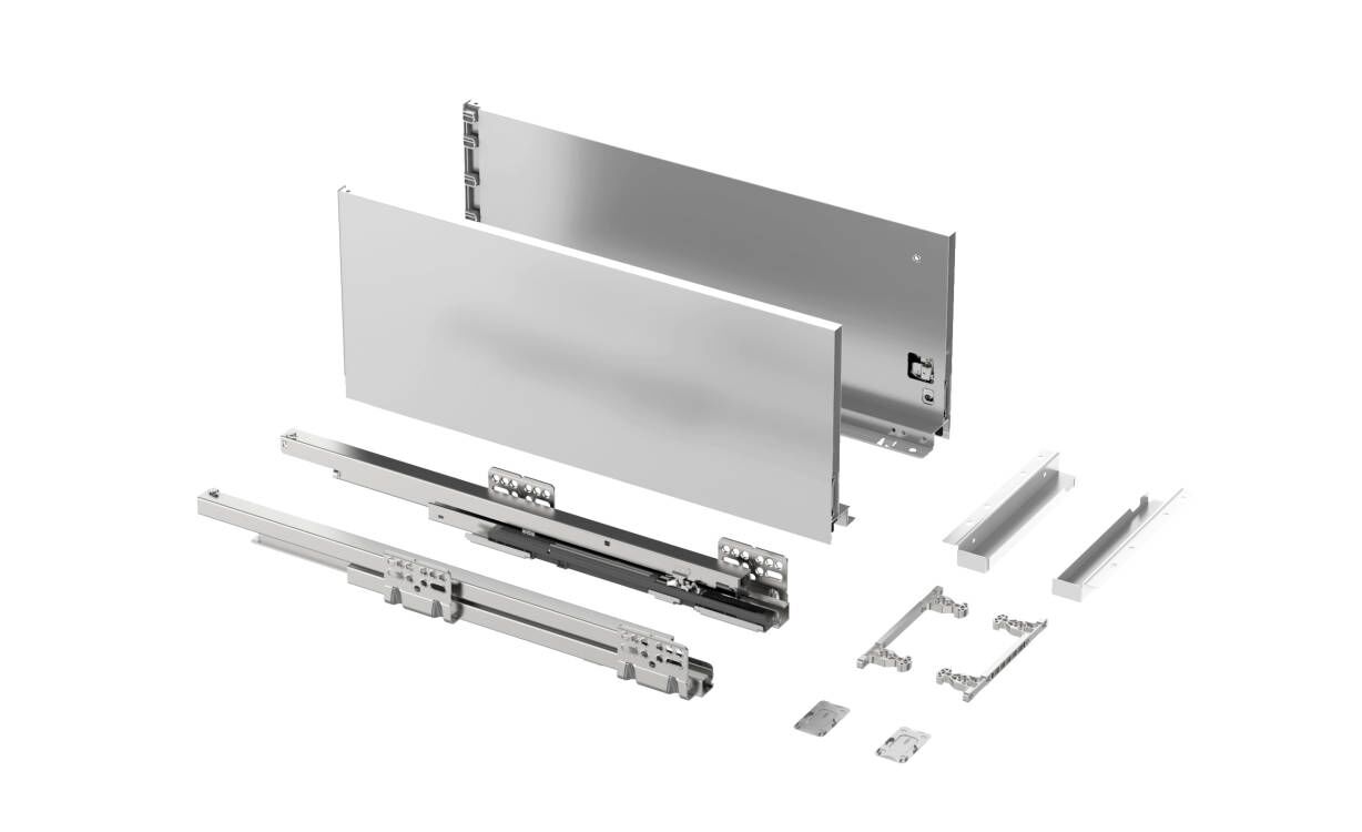 Ящик тонкостенный Nova Tech, L=350мм, H=199мм, белый, HISSEN