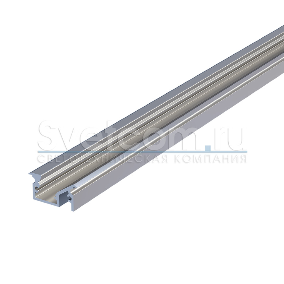 Профиль врезной угловой 20х10х2000мм, лента ≤8мм, алюминий (диффузор, 2+2 заглушки)