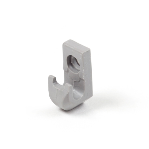 Полкодержатель-клипса для полки сетчатой и корзин для белья, белый