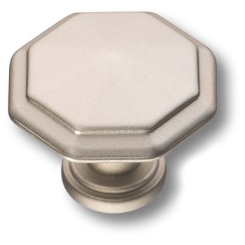 Ручка-кнопка, 15.309.01.06, d=35мм, металл, матовый никель