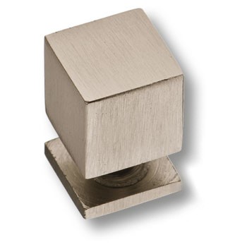 Ручка-кнопка, 1954 0014 NB, 21х14х14мм, металл, никель