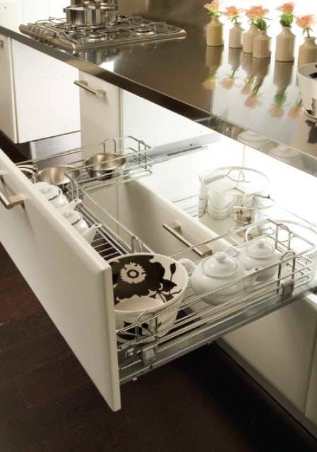 CCT Корзина выкатная 900мм, 864х470х208мм, П-образная под мойку, с доводчиком, Grass Nova Pro, Vibo