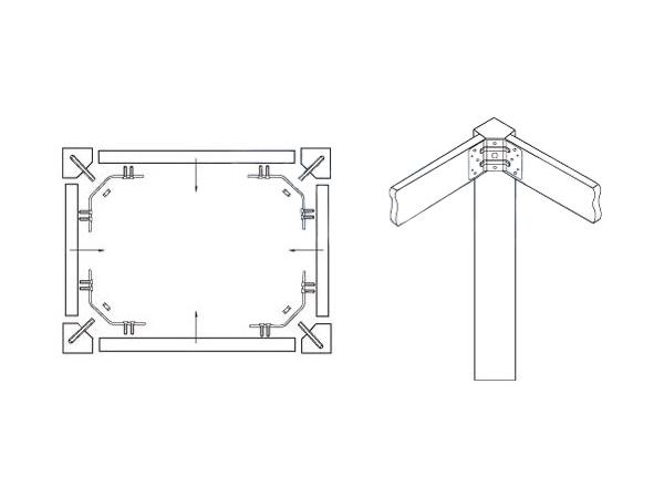 Стяжка для крепления ножки (с барашком), бобышка 002-02, ширина 5см, фосфатированные
