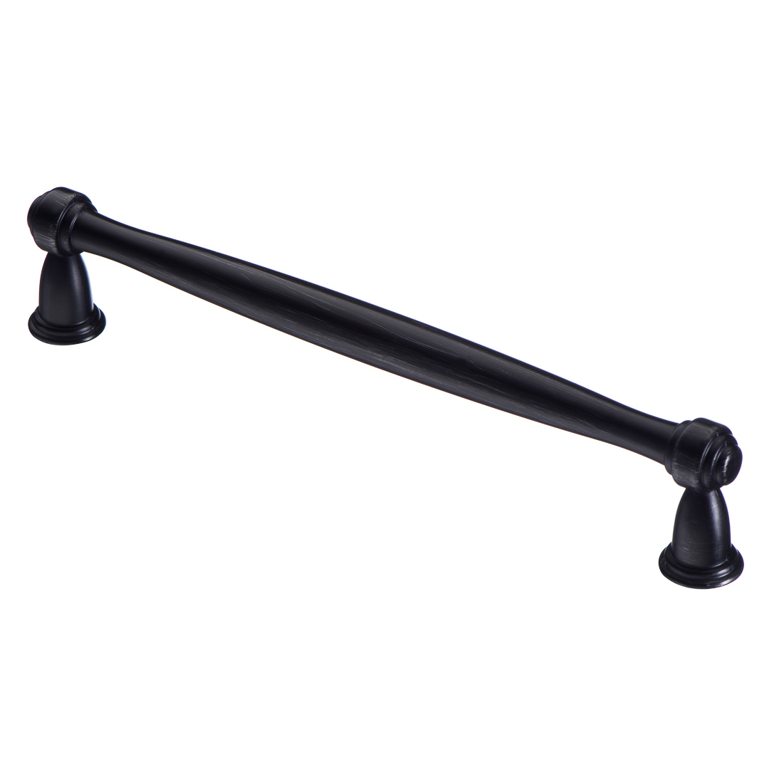 Ручка-скоба, 110, 160мм, металл, античный черный