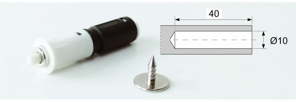 Толкатель Push Open с магнитом, врезной, ФриЛайт, пластик, Kessebohmer