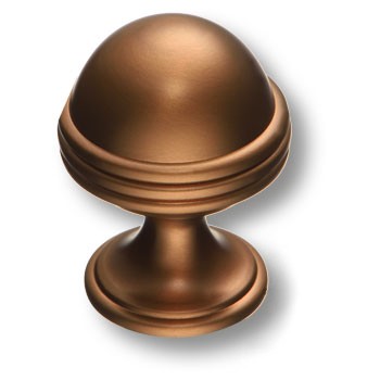 Ручка-кнопка, 29-Bronze, d=30мм, металл, бронза