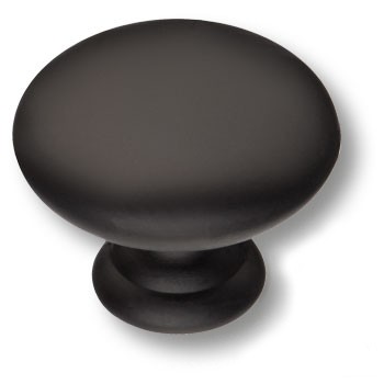 Ручка-кнопка, 15.324.30.09, d=30мм, металл, черный