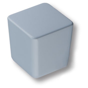 Ручка-кнопка, 8151-680 BLUE, 28х25х25мм, металл, голубой матовый