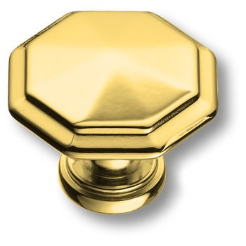 Ручка-кнопка, 15.309.01.19, d=35мм, металл, глянцевое золото