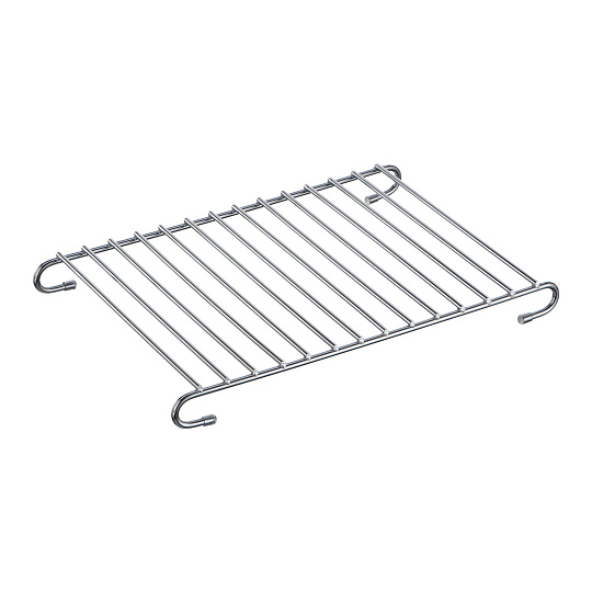 Подставка под горячее прямоугольная, 300x200x30мм, хром