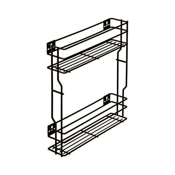 Корзина 150мм, 2 яруса, 109x464x534мм, боковое левое, без направляющих, графит, Cargo, Reis