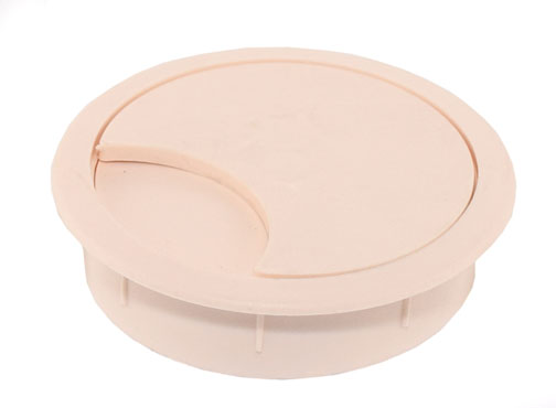 Заглушка для кабель-канала, Ø60мм, h=15мм, дуб беленый